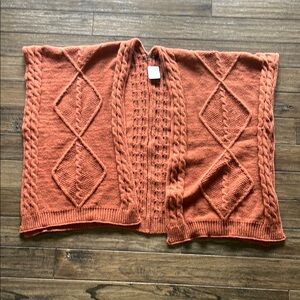 NWT Free People Cable Knit Cardigan/Cape
